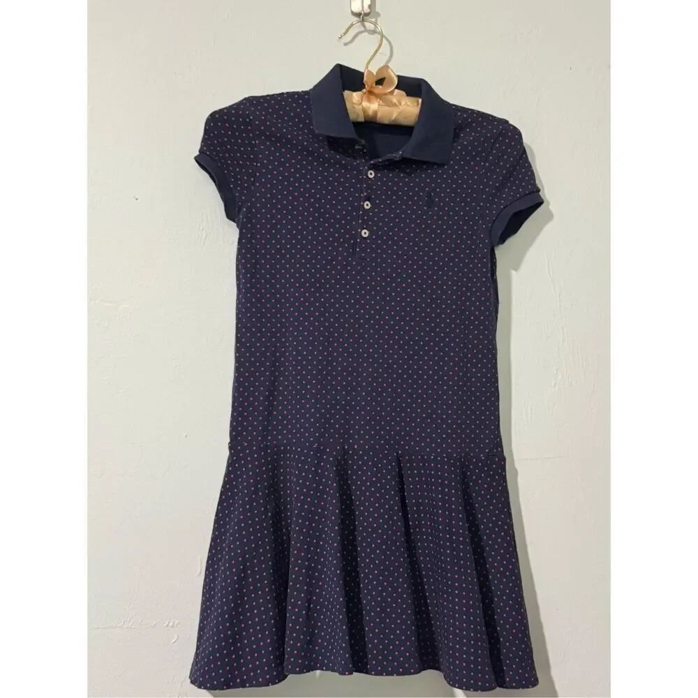 Polo Ralph Lauren polka dot polo dress M 8-10